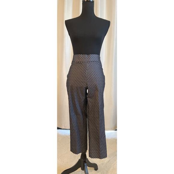 Anne Klein Cropped Polka Dot Pants Size 6 - Picture 1 of 9